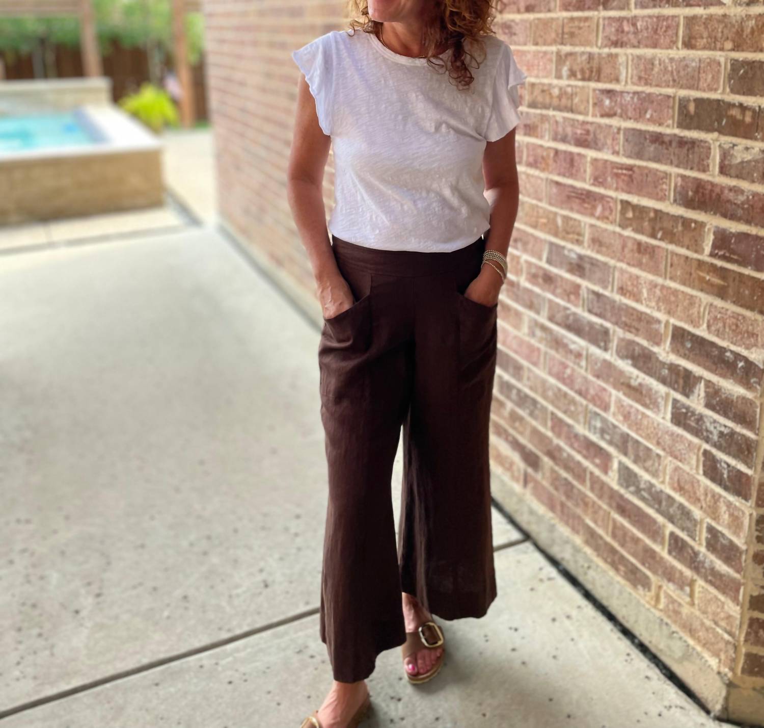 Ivy Jane - Linen Crop Pant