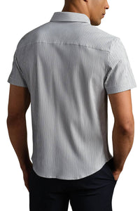 Rhone - Commuter Seersucker Short Sleeve Button Down Shirt