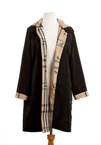Rainraps - Women's Raintrench With Detachable Hood Rain Trench Coat