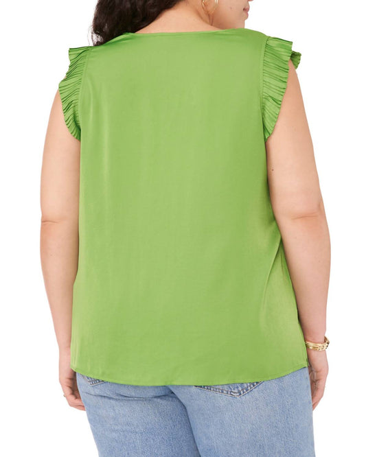 Vince Camuto - V Neck Short Sleeve Top