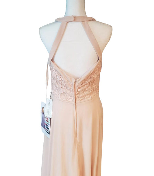 Morilee - Floral Embroidered Chiffon Bridesmaid Dress