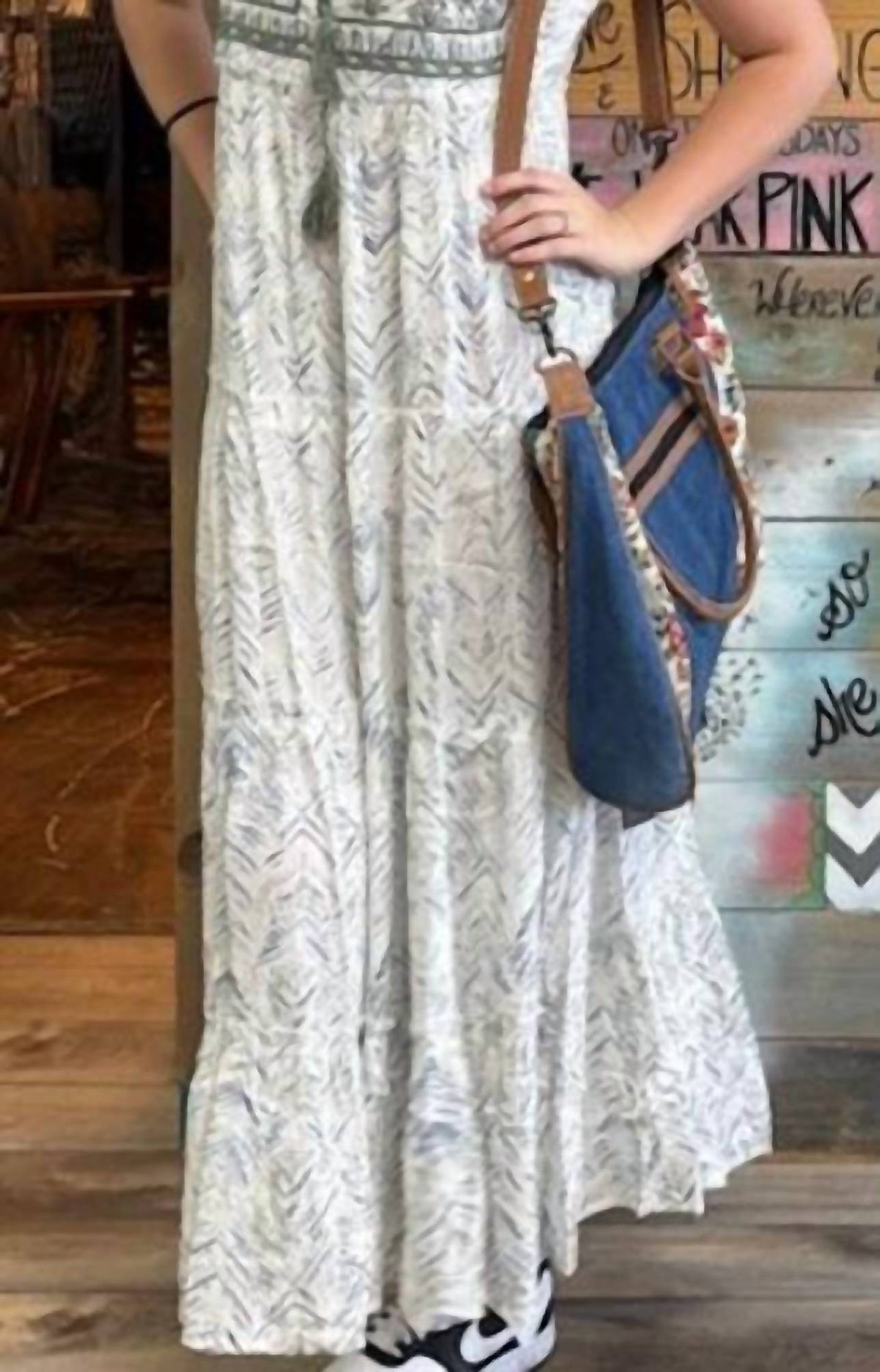 Myra - Stella Accent Embroidered Maxi Dress