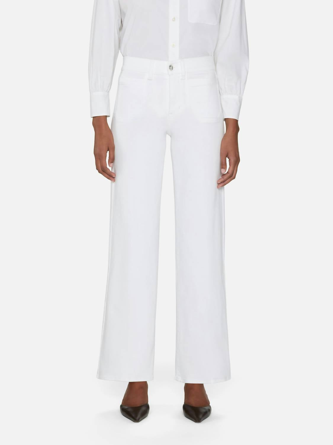 Frame - Le Slim Palazzo High-rise Wide-leg Jeans