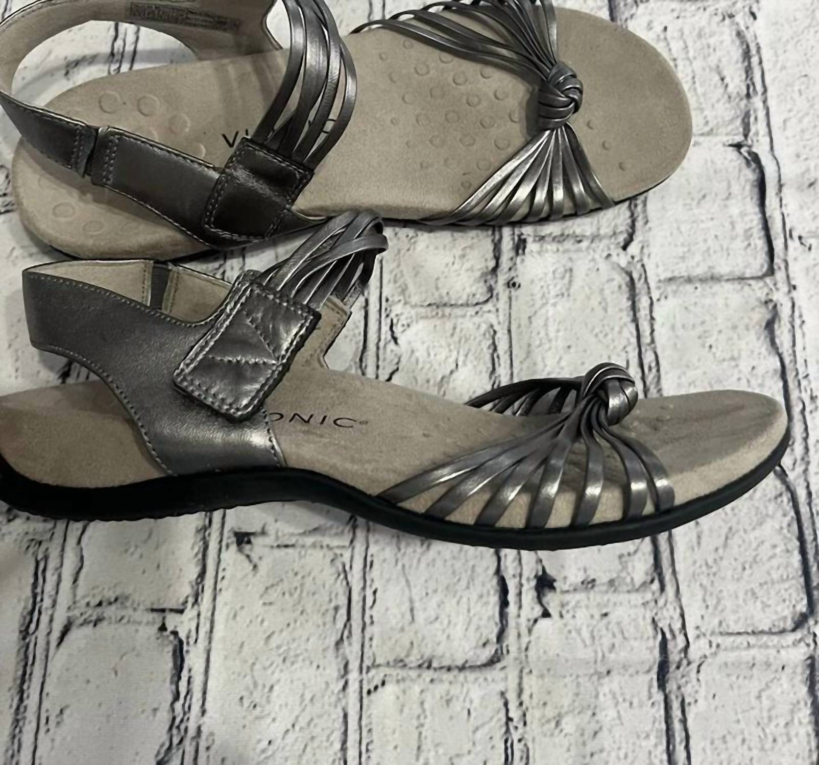 VIONIC Women's Rest Talulah Strap Sandals in pewter - women's sandal - view 4