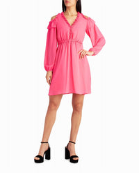Nicole Miller - Addison Chiffon A-Line Dress