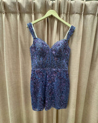 Sherri Hill - Off The Shoulder Sequin Lace Cocktail Mini Dress