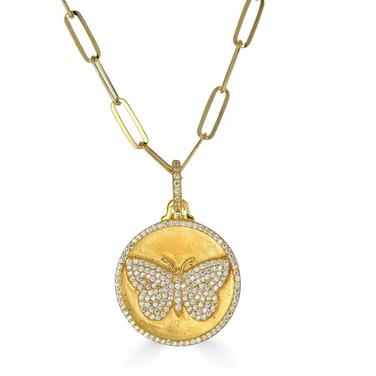Rachel Reinhardt - Women's Pave Butterfly Necklace