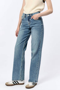 DEAR JOHN DENIM Taylor Straight Leg Jeans in vintage flow 1 - women's jeans - detail view