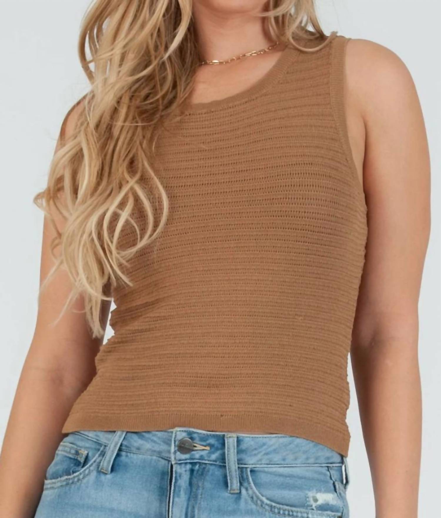 Lucca - Knit Shell Tank Top