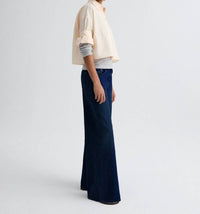 TWP Next Ex Shirt in creme de peche 1 - women's long sleeve top - alternate view