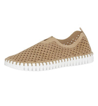 Ilse Jacobsen Women's Tulip 139 Shoes in latte - women's flats - detail view