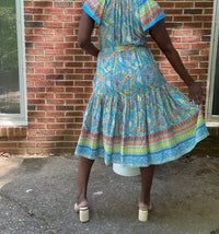 Current Air - Briony Tiered Midi Modern Boho Dress