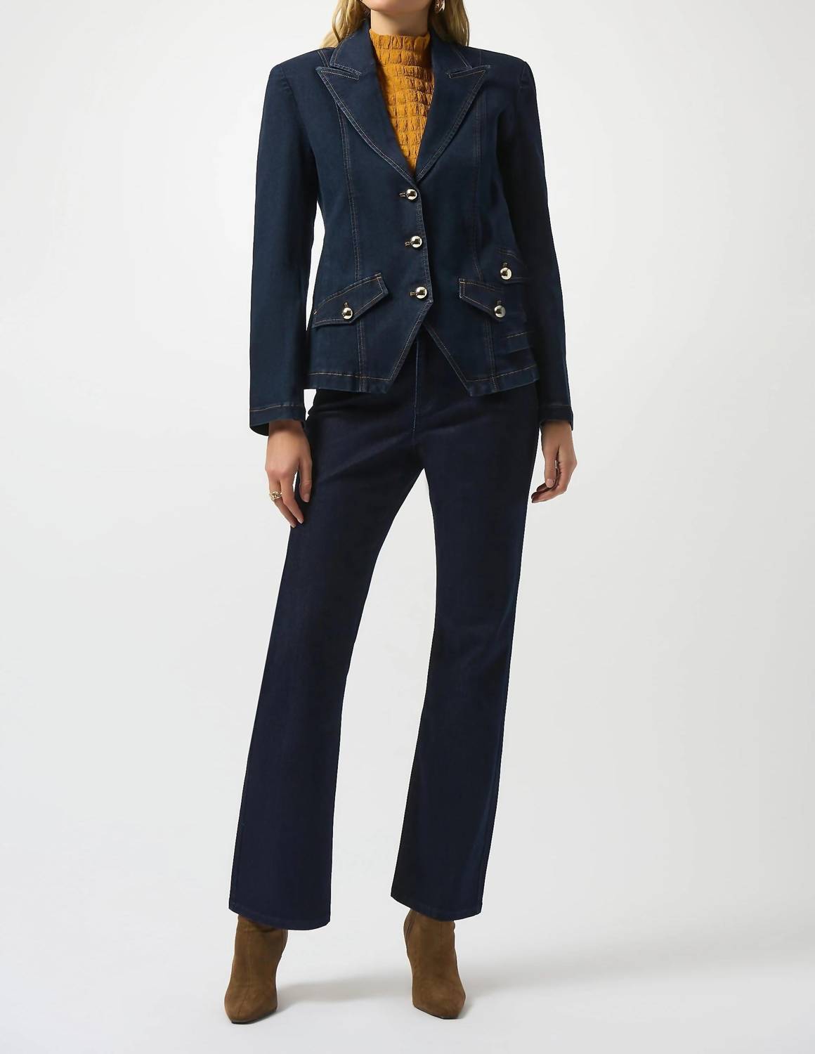 Joseph Ribkoff - Fitted Stretch Denim Blazer