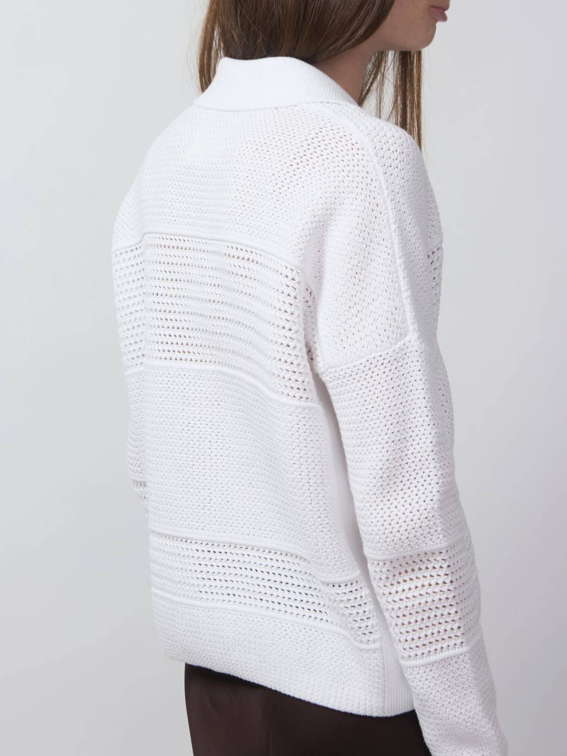 Kinross - Women's Mixed Texture Collared Cardigan