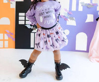 SWEET wink Ghouls Just Wanna Have Fun Halloween Sweatshirt in light purple - kids' shirt