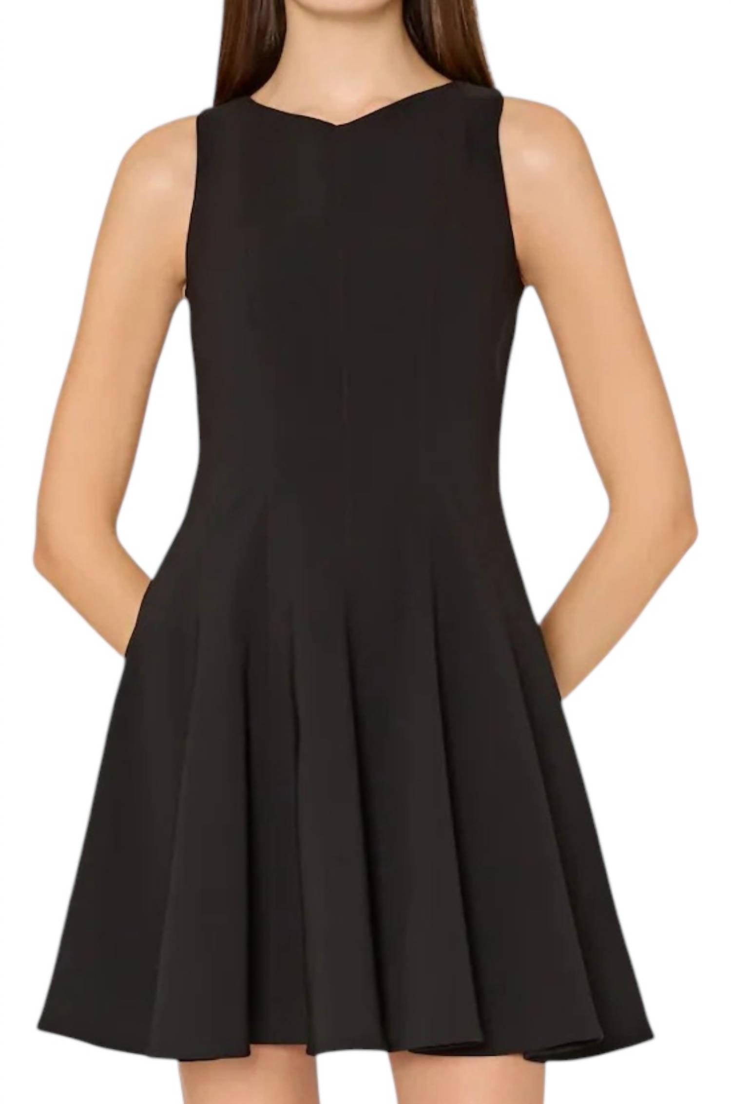 Milly - Sleeveless Stretch Cady Dress