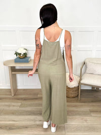 Final Touch - Lightweight Wide Leg Cropped Jumpsuit