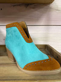 Rowdy Crowd Women's Beaumont Booties in teal - women's shoe