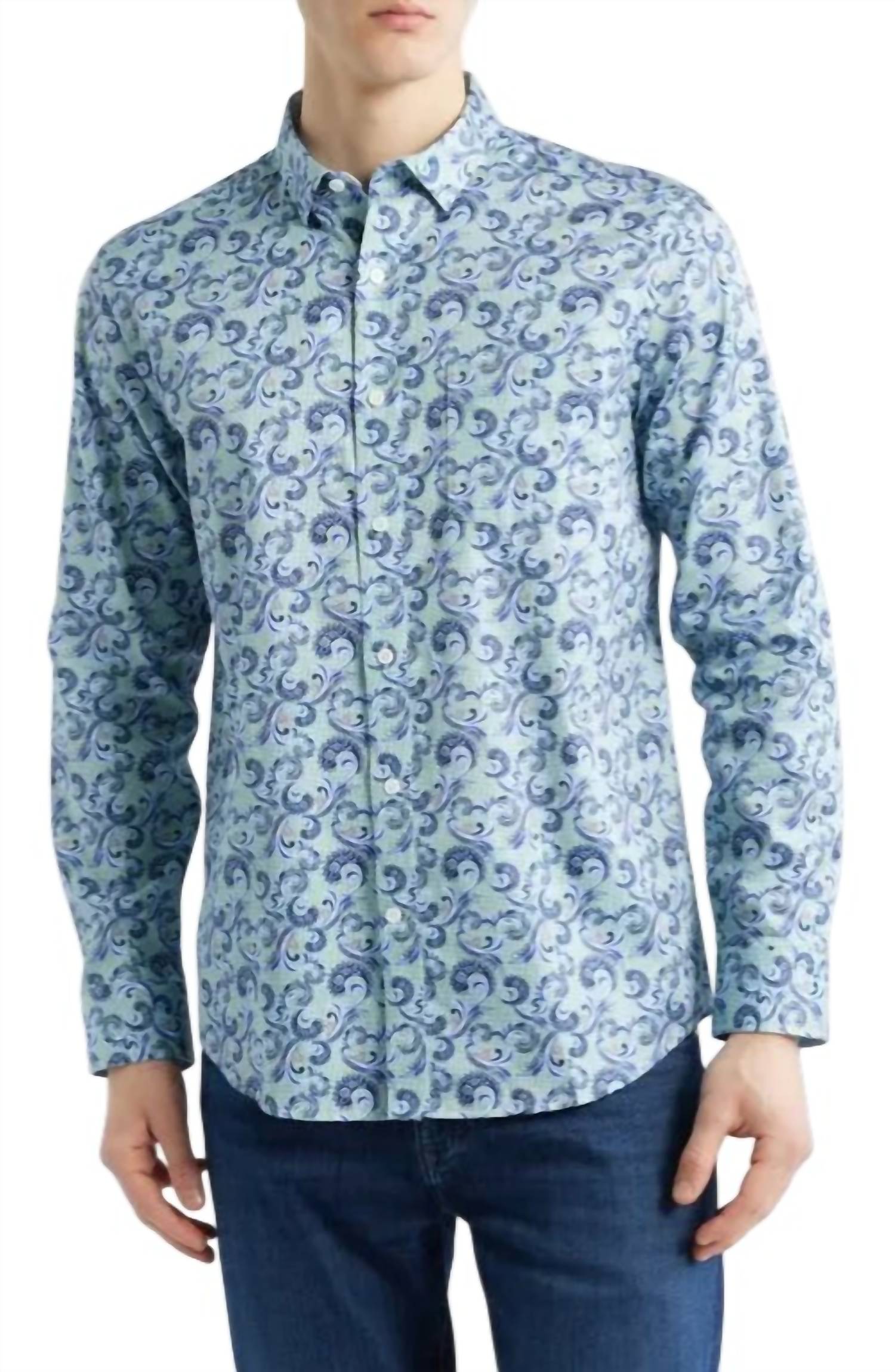 Johnston & Murphy - Check Paisley Swirls Shirt