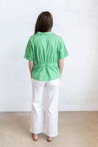 Ichi - Collar Short Sleeves Blouse