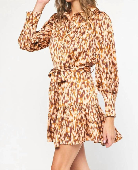 Entro - Spotted Waist Tie Dress