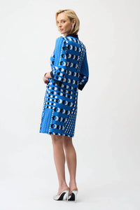 Joseph Ribkoff - Silky Knit Dot Print Shirt Dress