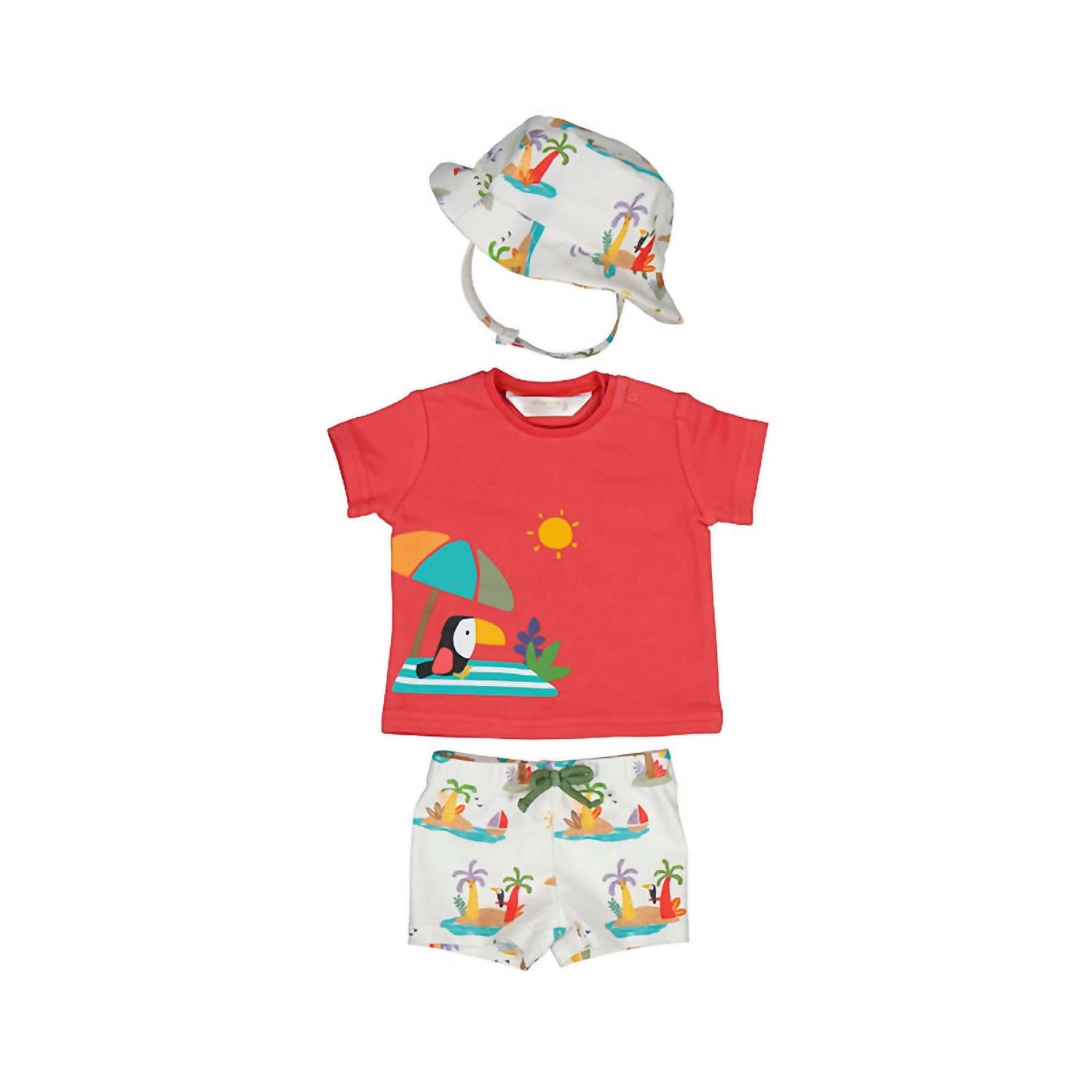 Mayoral - Boy's Bathsuit Set With Hat