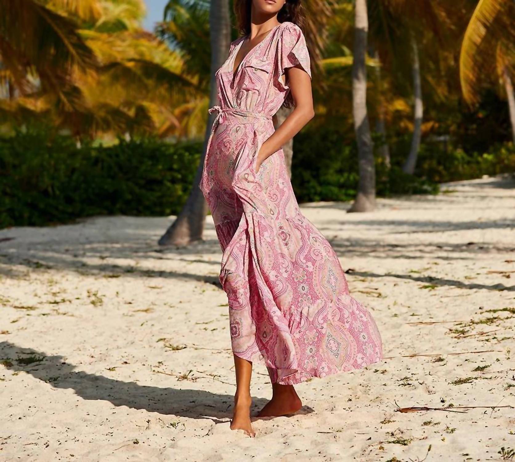 Melissa Odabash - Barrie Paisley Blush maxi dress
