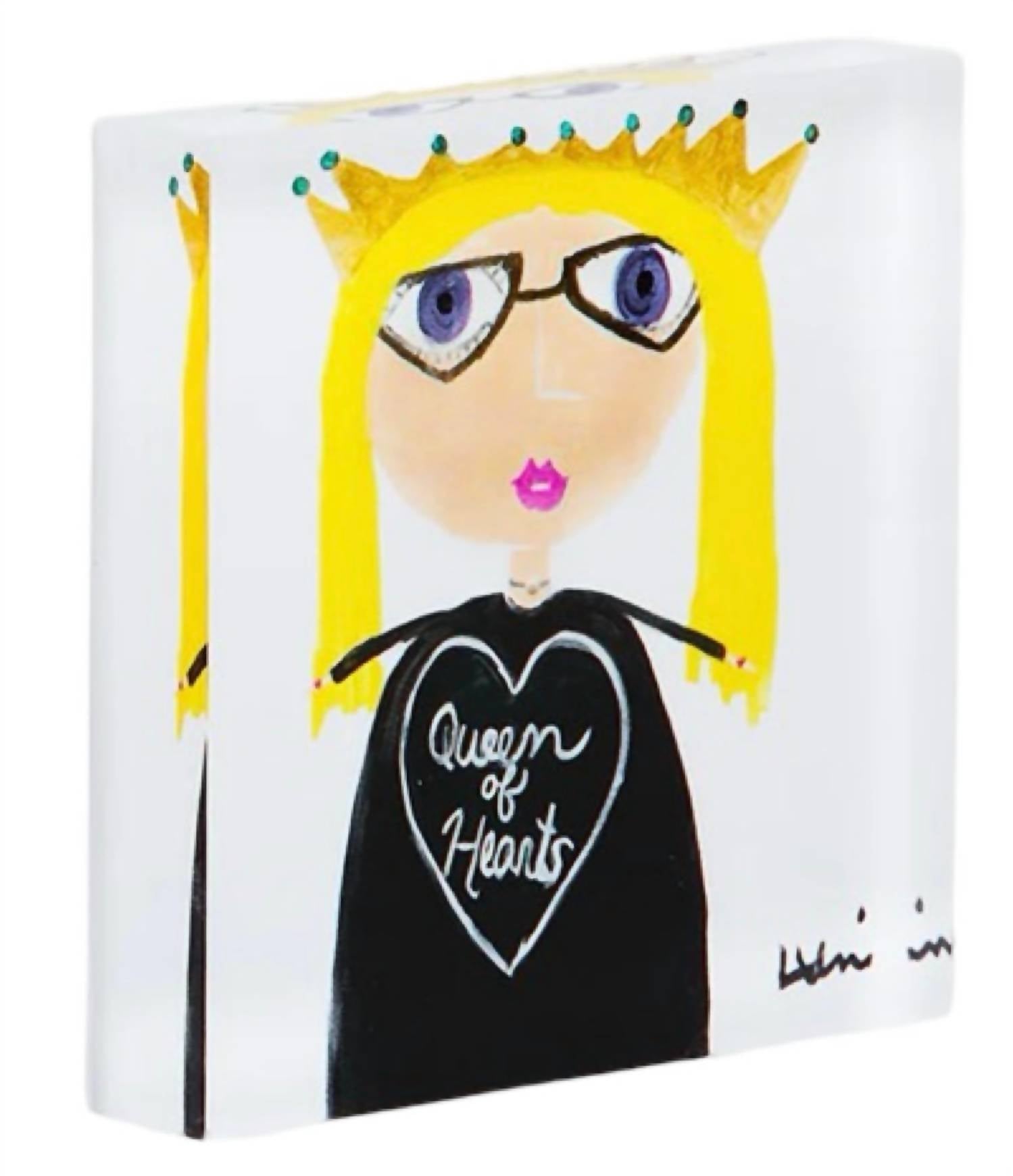 Kerri Rosenthal - Queen Of Hearts Block Of Love Decor