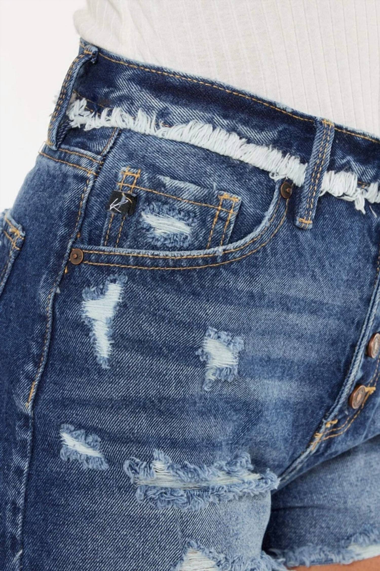 Kancan - Not Your Simple Cutoff Denim Short