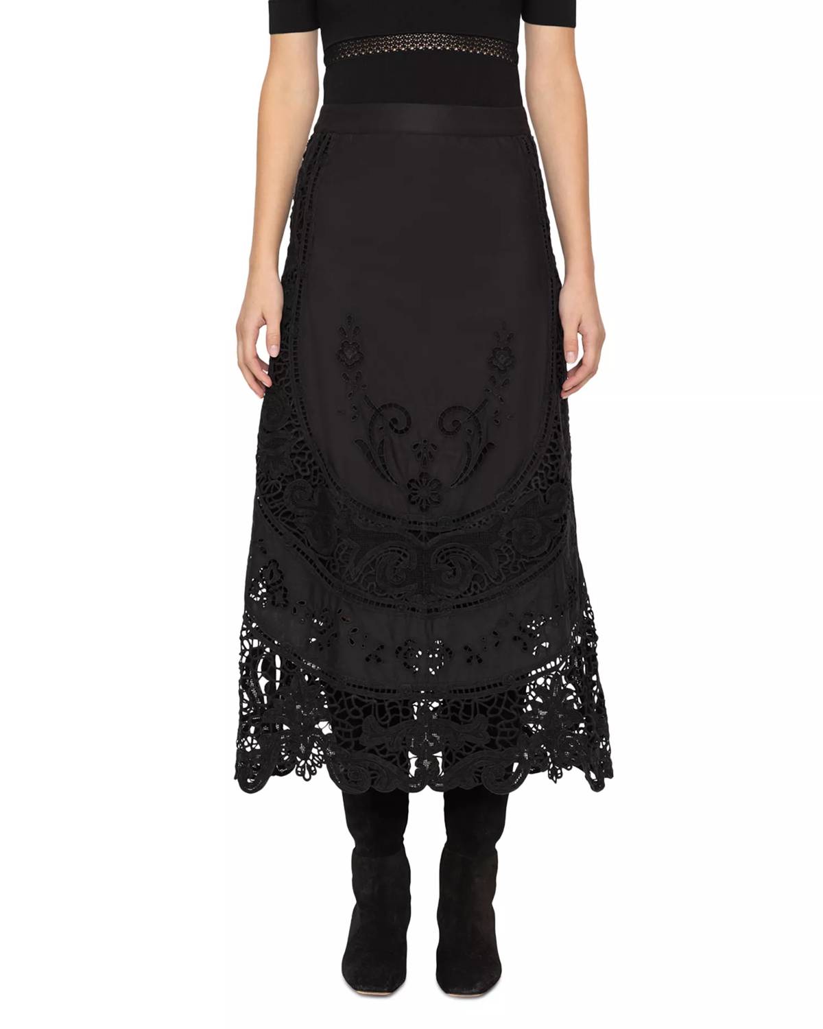 Sea - Gianna Lace Midi Skirt