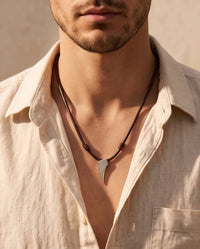 Georgina Jewelry - Men's Signature Leather Necklace