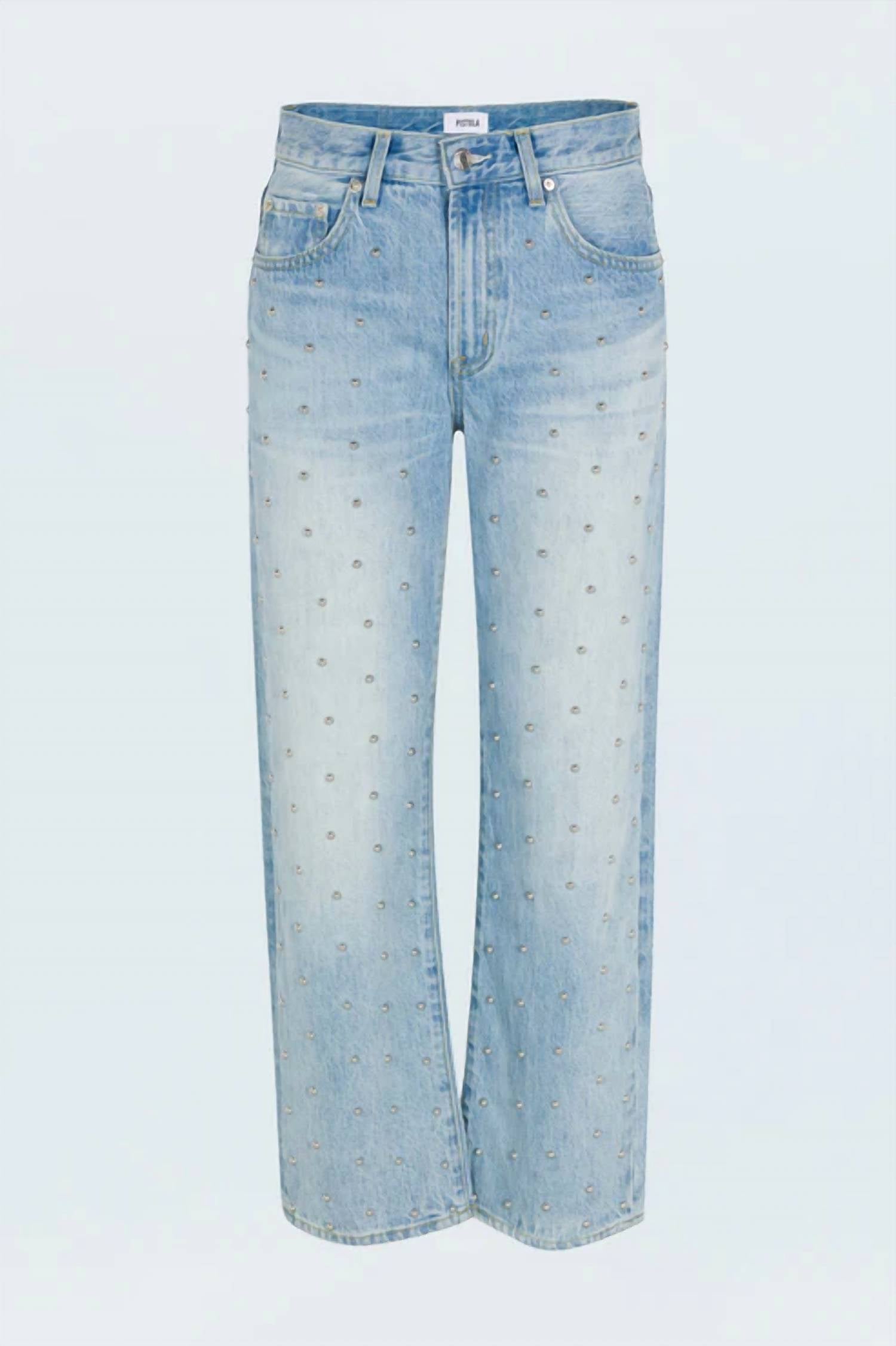 Pistola - Lexi Mid Rise Bowed Straight Jean