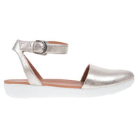 Fitflop - Women's Cova Closed-toe Metallic Flat Sandal