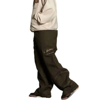 Loiter Anti Flow Cargo Pants in olive - men's pants - detail view
