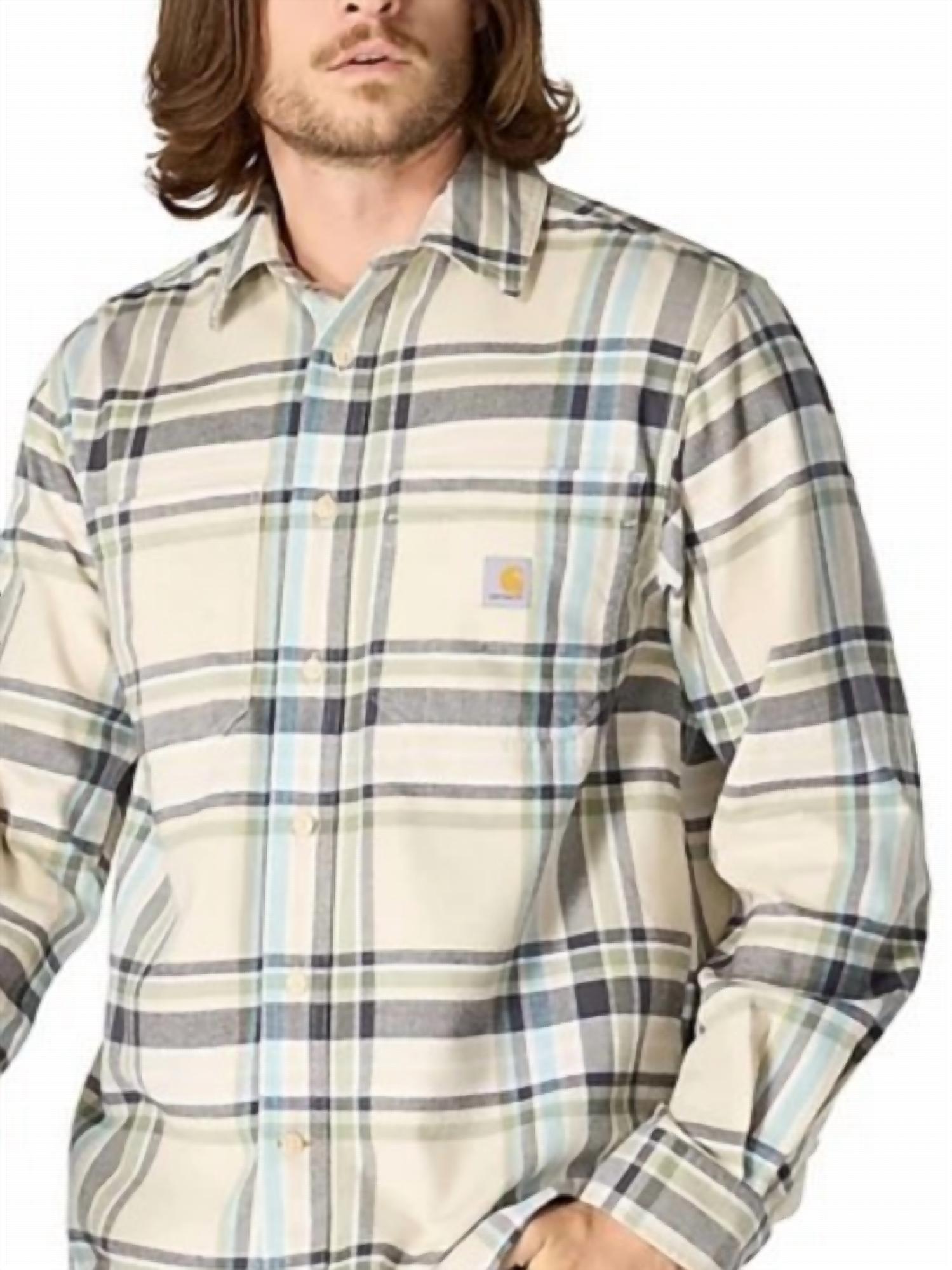 Carhartt - Rugged Flannel Plaid Long Sleeve Button Up Shirt