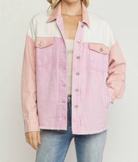 Entro - Colorblock Denim Jacket