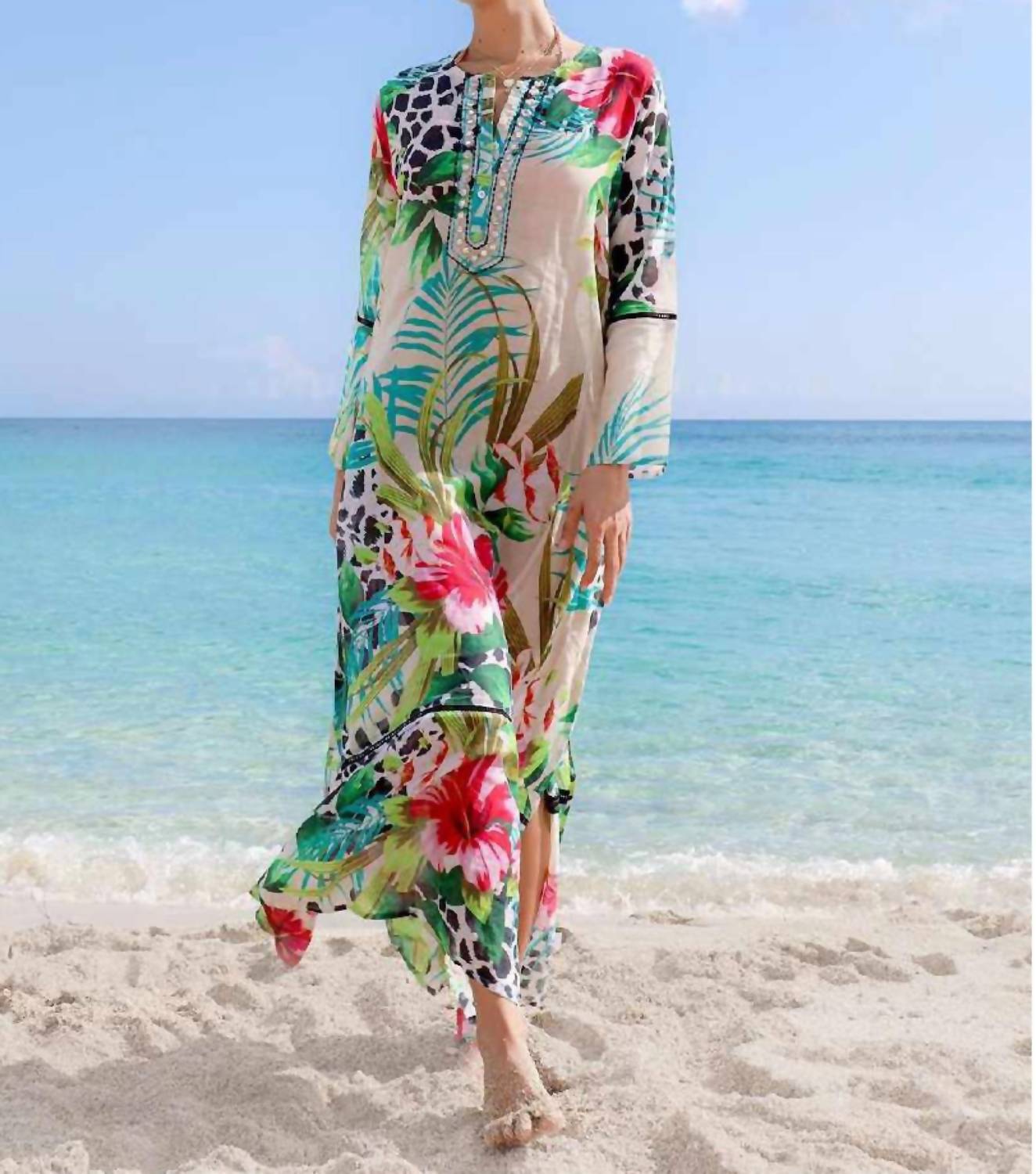 Debbie Katz - Hibiscus Island Maxi Tunic
