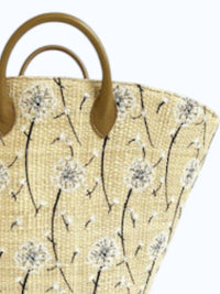 Maria La Rosa Women's Dandelion Bag in natural black - women's bag - detail view