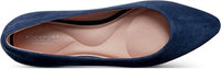 ROCKPORT Women's Tessa Pointy Toe Dress Shoes in navy suede - women's flats - view 4