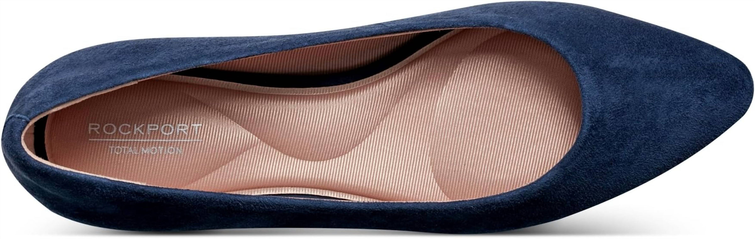 ROCKPORT Women's Tessa Pointy Toe Dress Shoes in navy suede - women's flats - view 4