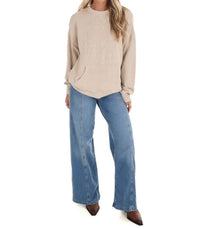 Free People - Slow It Down Long Sleeve Pullover Sweater