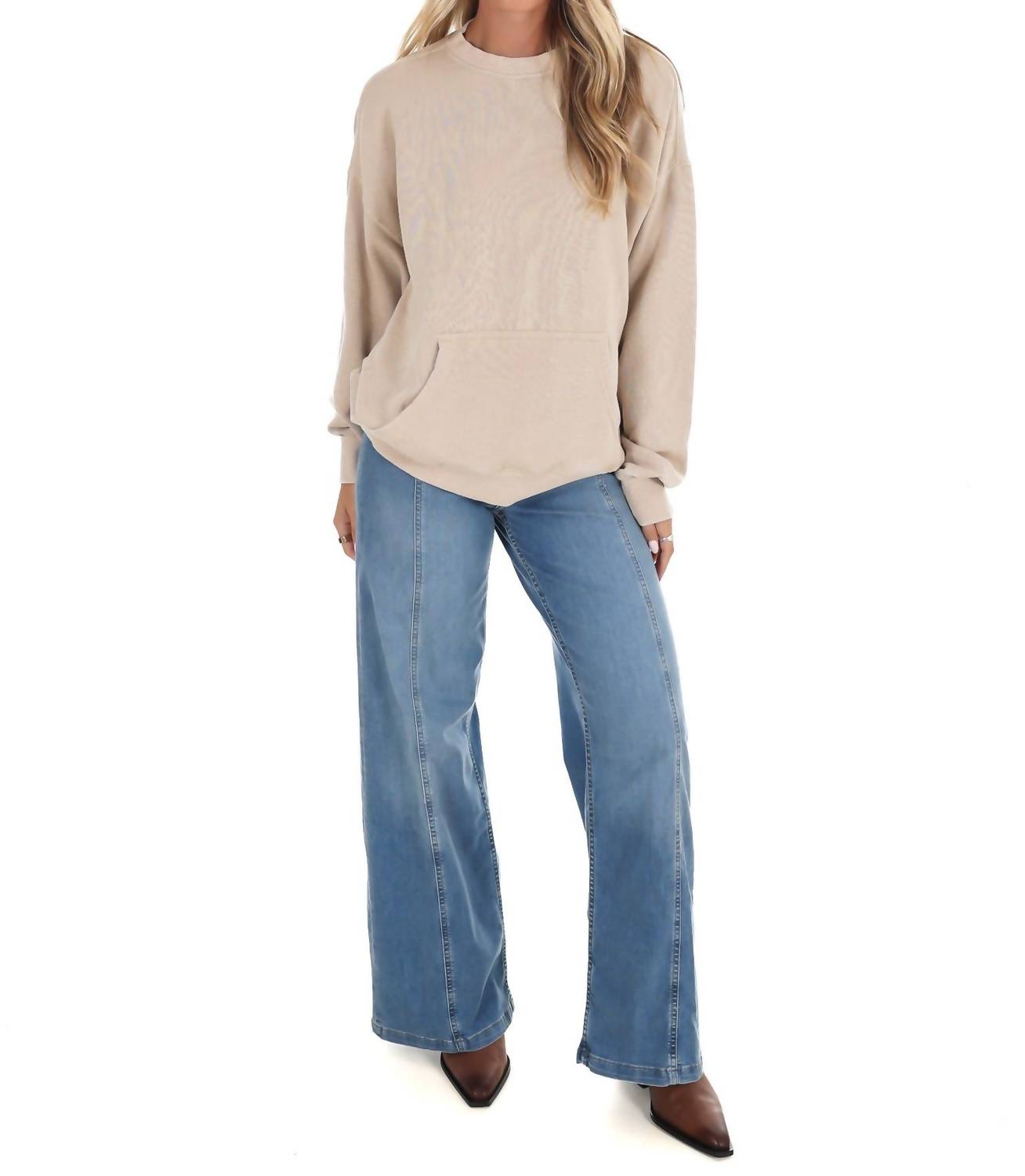 Free People - Slow It Down Long Sleeve Pullover Sweater