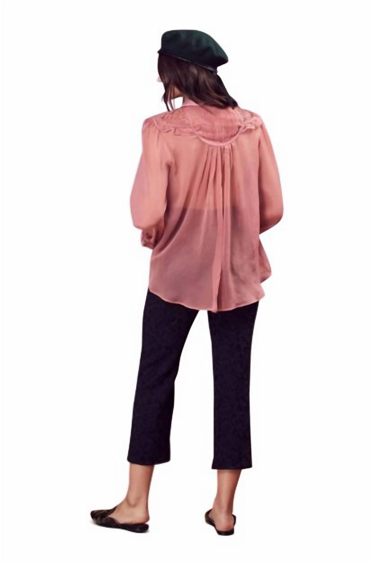 For Love & Lemons - Women's Vivi Pintuck Blouse