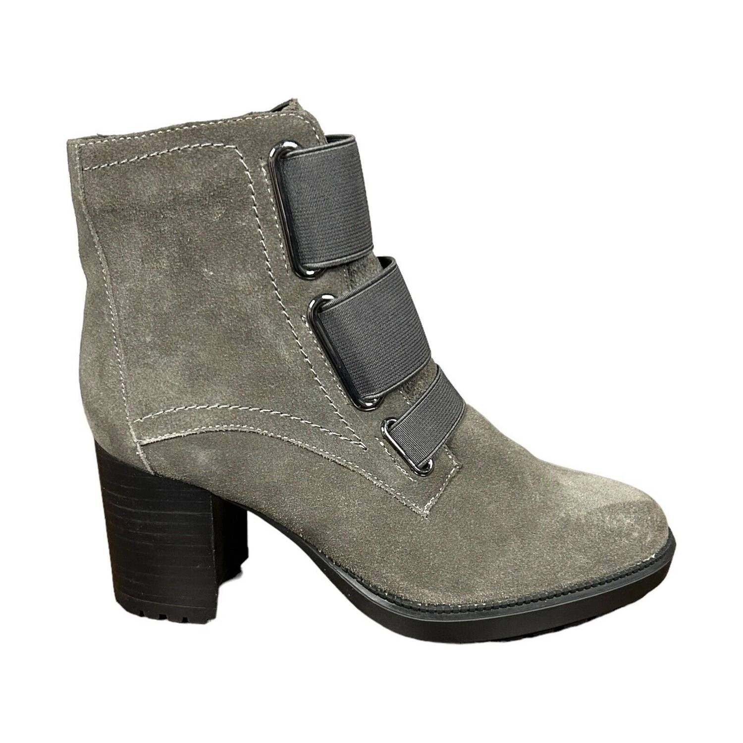 Valdini Women's Jenny Heeled Boots in grey suede - women's shoe