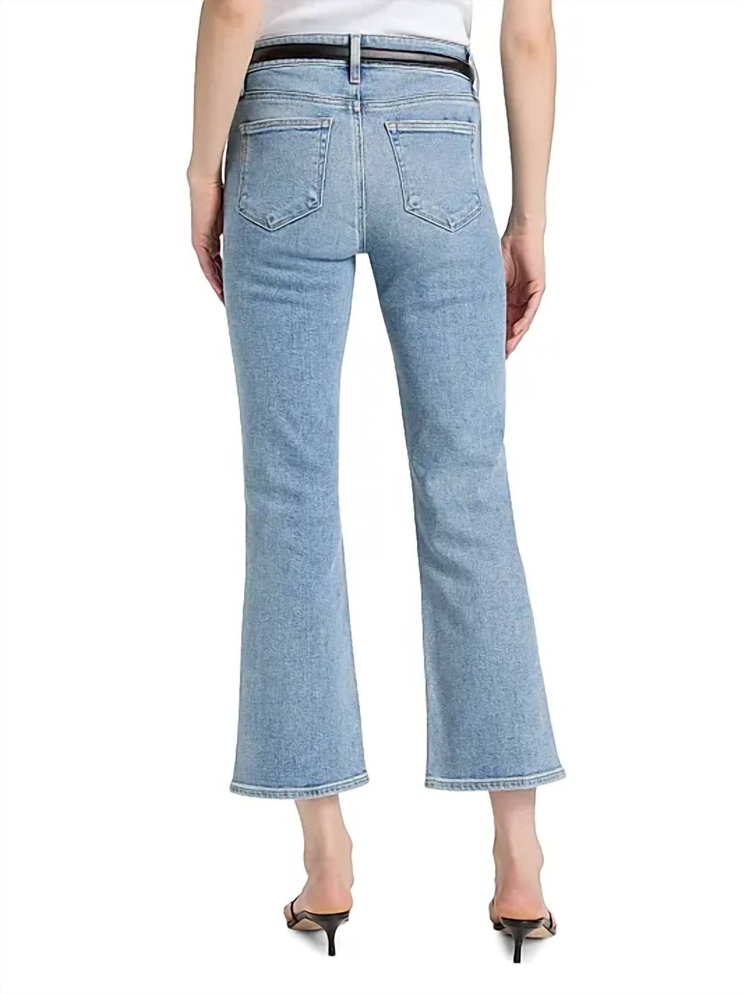 Paige Mason Crop Bootcut Jeans in divine - women's jeans - alternate view