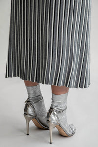 SSKEIN Adeline Midi Skirt in grey ivory - women's skirt - view 4
