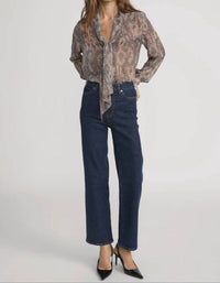 Frame - Wide Leg High Rise Jeans