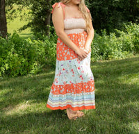 Haptics Sunny Days Ahead Dress in multi floral - women's dress