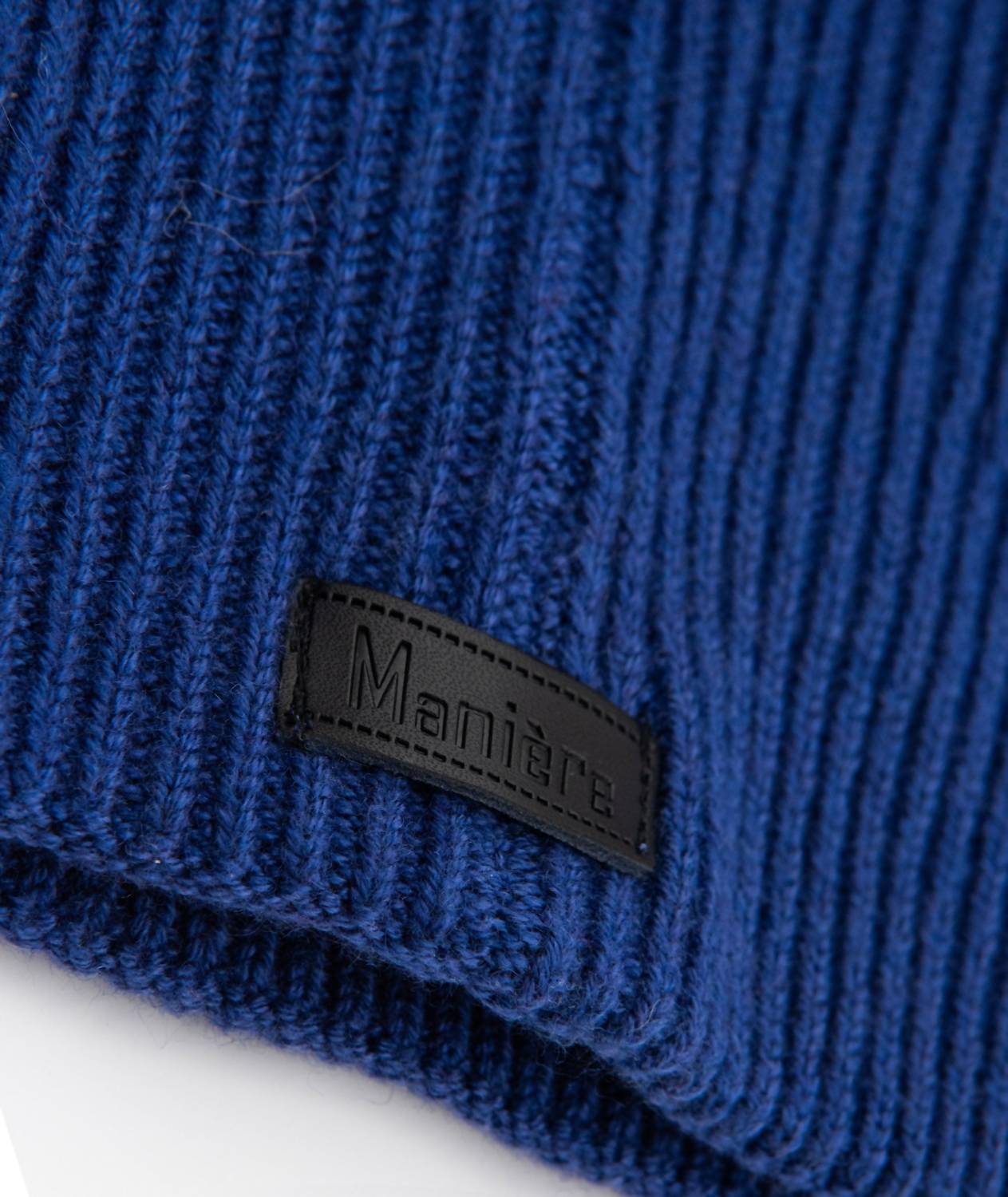 Maniere - Knit Wool Hat With Pom